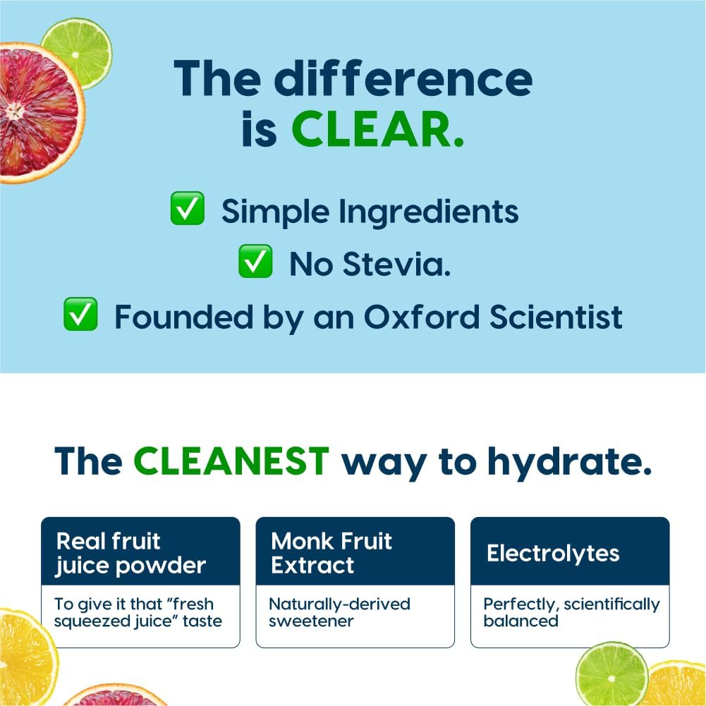 Hydrant Hydrate No Added Sugar, Individual Hydration Electrolyte Powder Stick Packets with Zero Sugar and Electrolytes for Rapid Hydration (Lemonade, 30 Count)