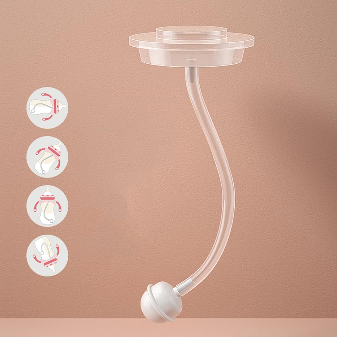 Oberni Anti-Colic Baby Bottles, 330ml / 11oz Weigthed Toddler Milk Feeding Bottles with Size “+” Variable Flow Teat for 12m+ - Image 3