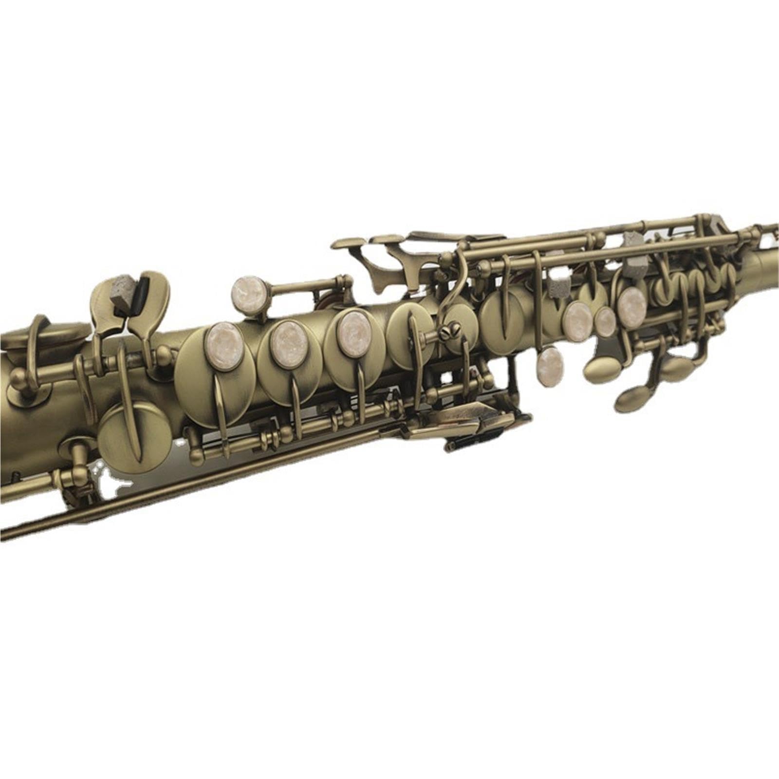 Saxophon Musikinstrumente B-Sopran-Saxophon In Antikbronze