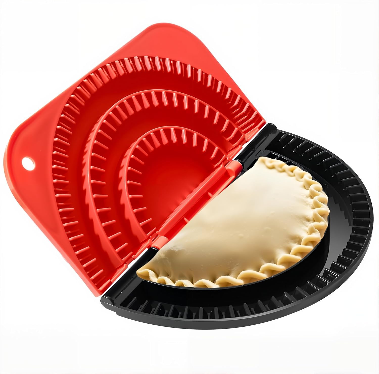 Tortilla Sealer, Quesadilla Maker (4"+6"+8") | Leak-proof Shark Tooth Design, Adjustable, Easy to Store, for Burritos, Pancakes, Dumplings, Dishwasher Safe