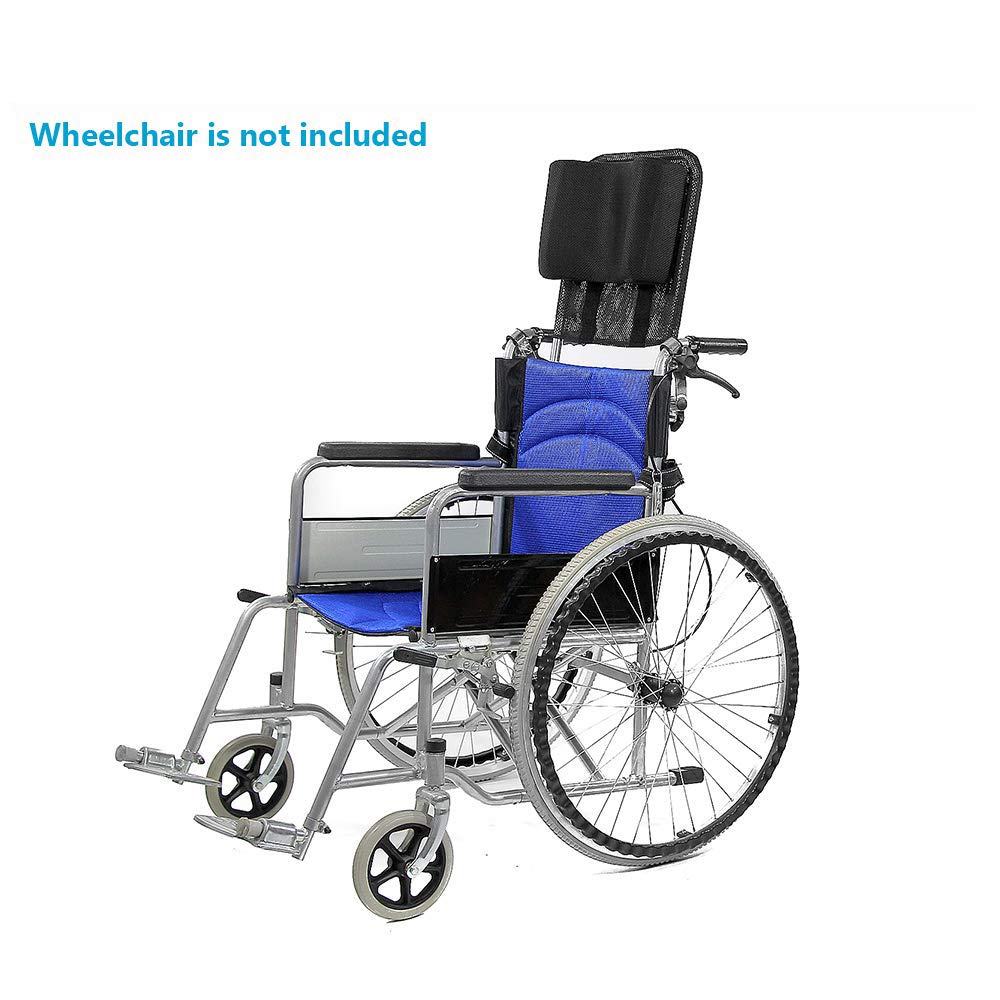 Reposacabezas con Soporte para el Cuello para Silla de Ruedas, cojín portátil para reposacabezas, reposacabezas Universal Ajustable para Silla de Ruedas de 16 a 20 Pulgadas, Color Morado