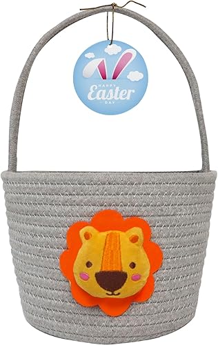 Miniatura 7 de Cesta de Pascua, cestas de Pascua para niños, cesta de Pascua para bebés con asa, cesta de huevos de conejo vacía, cestas de Pascua para niños,