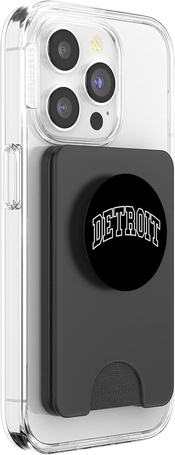 DETROIT - Minimalistic Throwback Design - Classic PopSockets PopWallet for MagSafe image 4