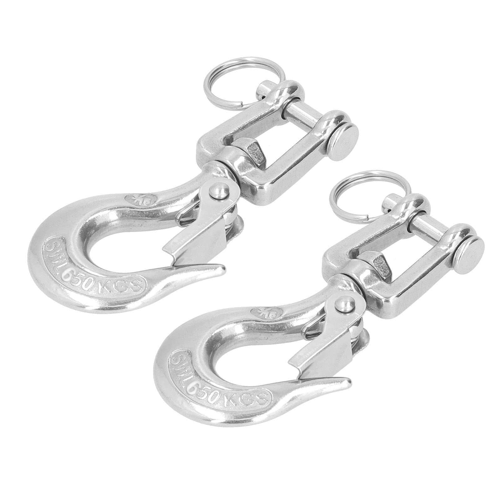 Gancio a catena con forcella di sollevamento 2 pezzi Accessorio for rigging con gancio a catena con forcella di sollevamento con sicurezza for gru di ingegneria gancio sollevamento