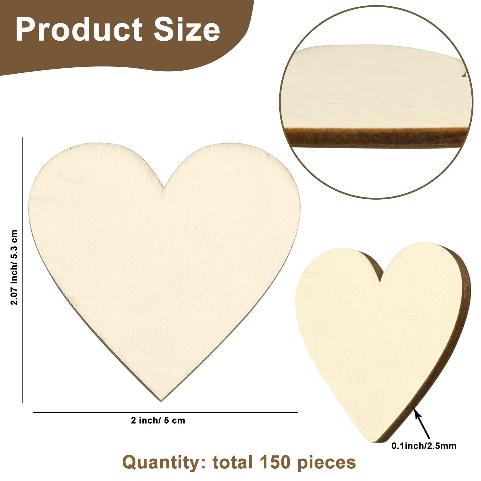 Houten Hartjes - Mr & Mrs - 50 stuks kopen