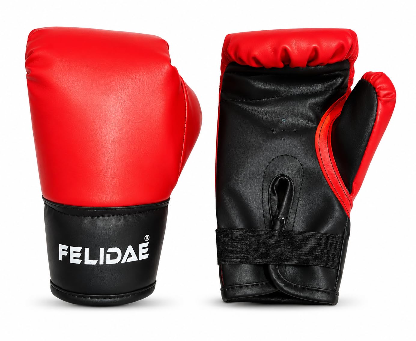 FELIDAE Kids Set for Age (7-13 Years) Pack of 4 Boxing Kit | Punching Bag for Karate | Bounce-Back Martial Arts Bag for