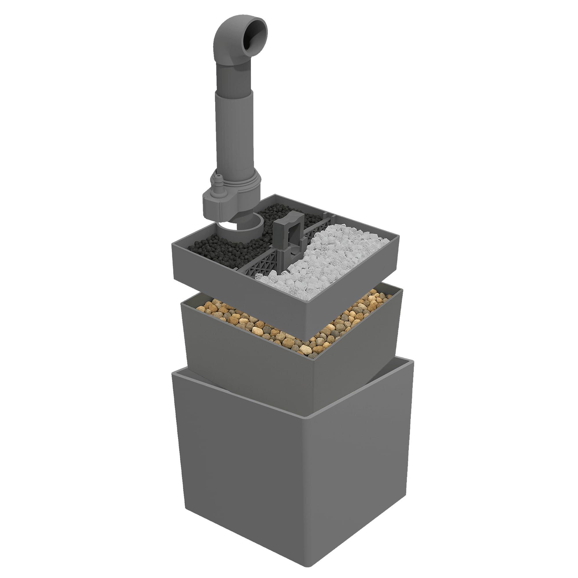 Kit de filtre à gravier UGF pour aquarium, crevettes