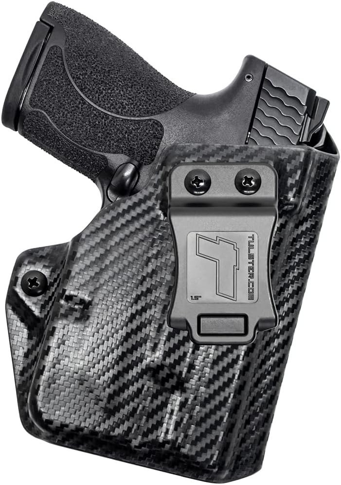 - Tulster IWB Profile Kydex Holster in Right Hand fits: M&P Shield 9mm / .40 | TLR-6 Light-Bearing Inside The Waistband Appendix Concealed Carry