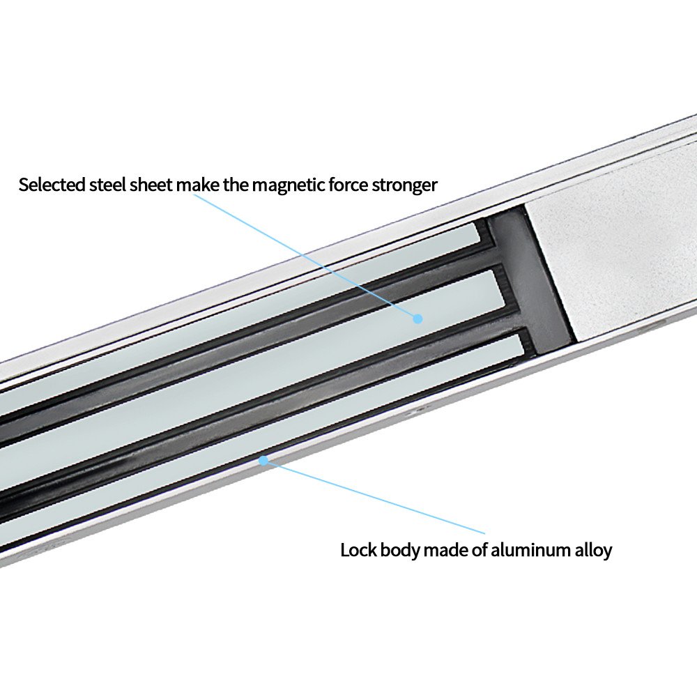 LIBO Elektrisch magnetisch slot 180KG / 350lbs Toegangscontrole Elektronisch metalen deurslot DC12V Fail Safe NC Type voor beveiligingssysteem Enkele deur