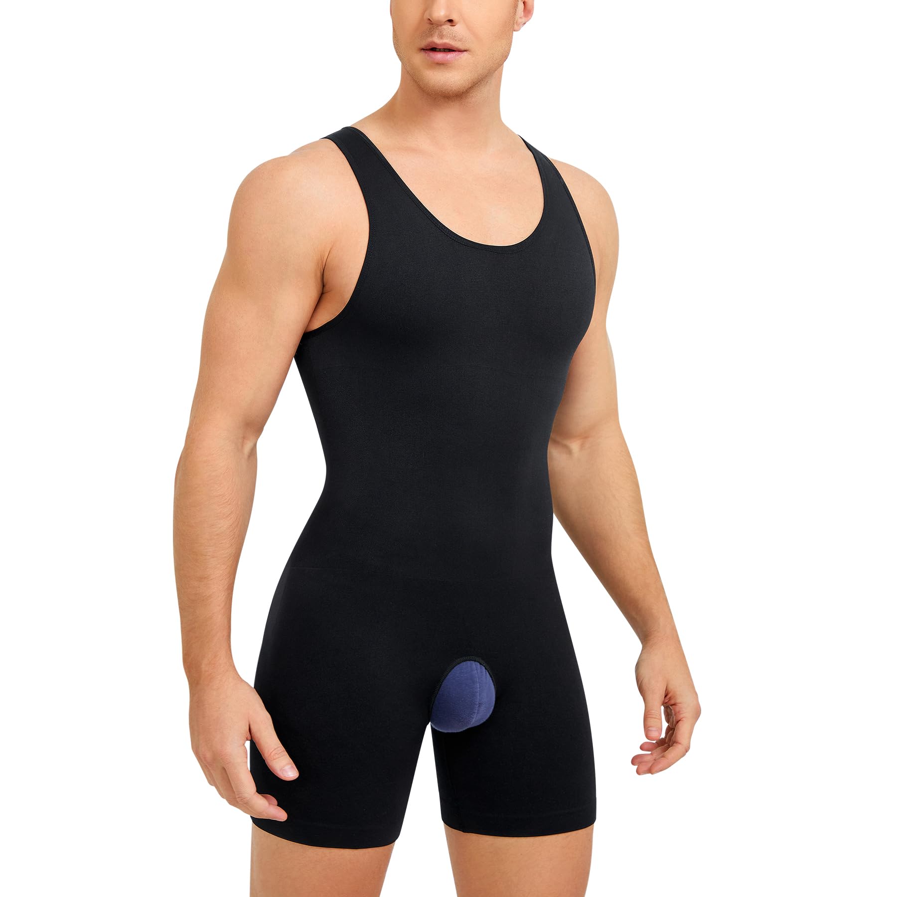 Bafully Camiseta De Compresión para Hombre Faja Reductor Hombre Adelgazante Camisetas Reductora Abdomen Sin Mangas Body Shaper Modelador Completo