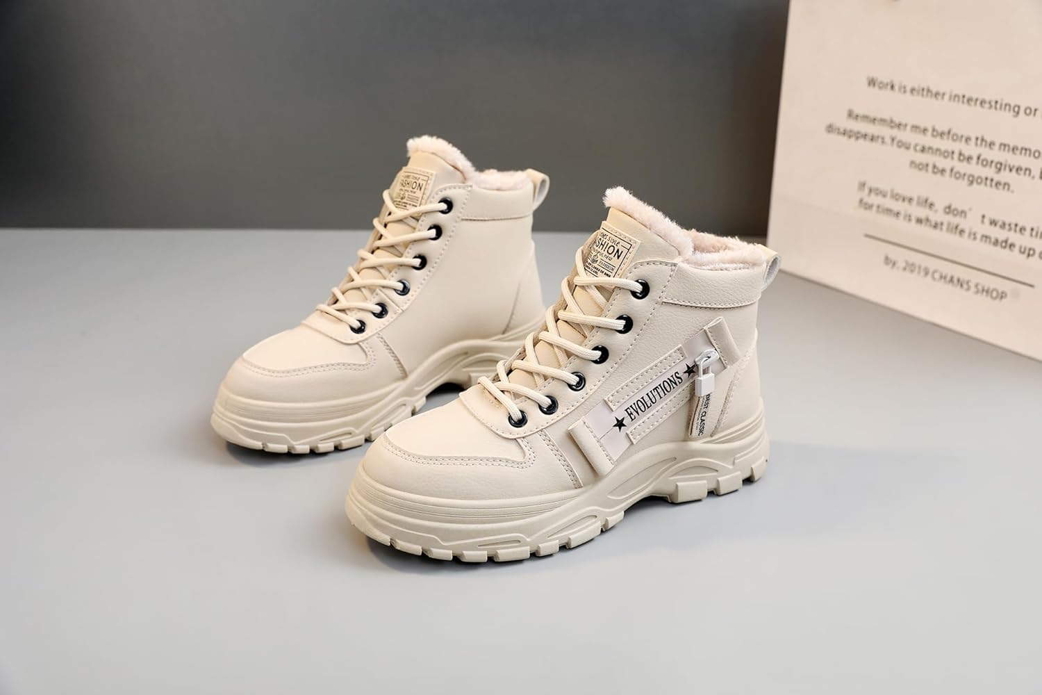 Snow Boots Womens Warm Fur Lined Winter Boot Comfortable Ankle Booties Outdoor Anti Slip Shoes Waterproof Short Boots - Image 2