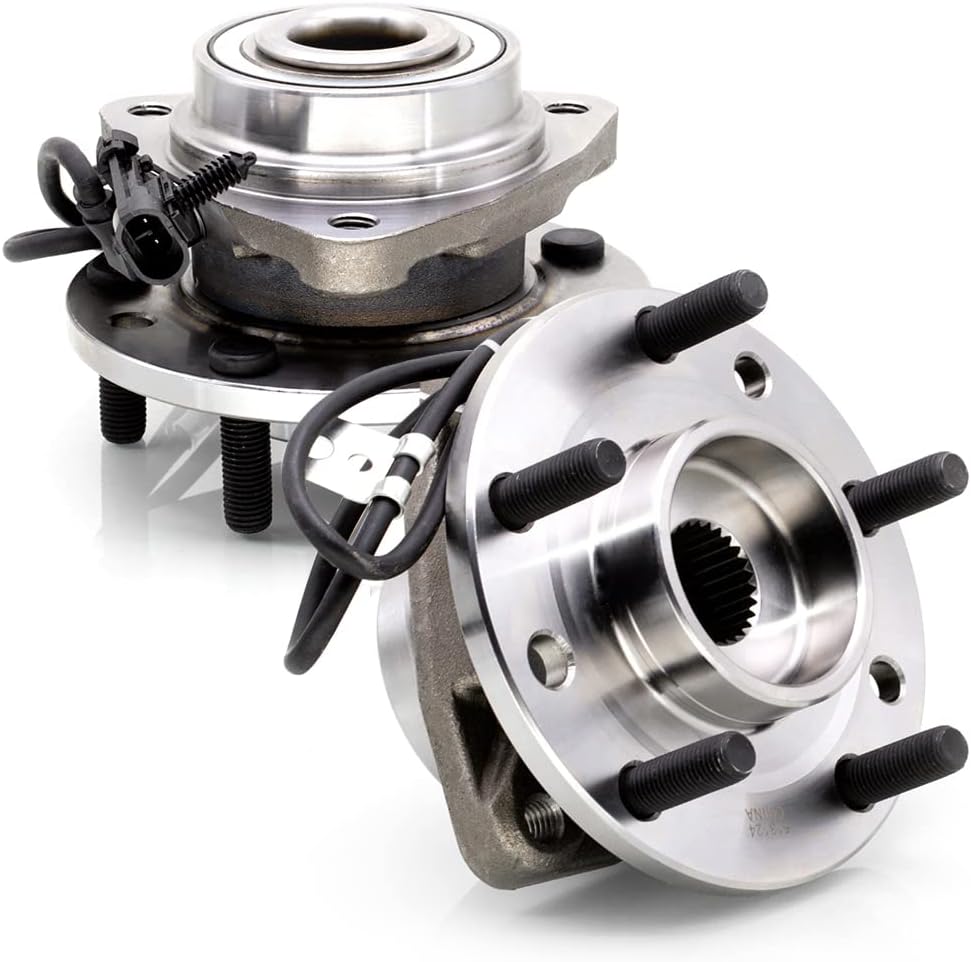 Front Wheel Hub Bearing Replacement for Chevy Blazer 97-05 /S10 97-04, GMC Jimmy 97-05 /Sonoma 97-04, for Isuzu Hombre 98-00 /Olds Bravada 97-01 [4WD AWD] [513124-x2]
