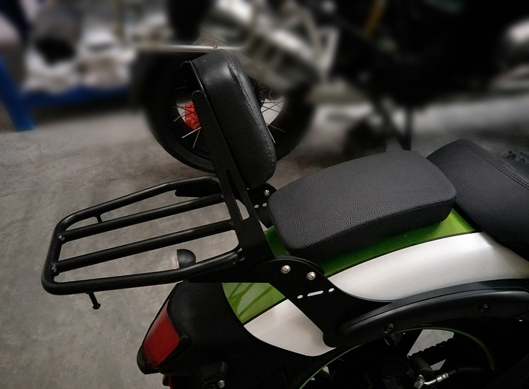 Sissy Bar Schienale con Portapacchi Adatto per Kawasaki Vulcan S 650 Vn650 2015-2017
