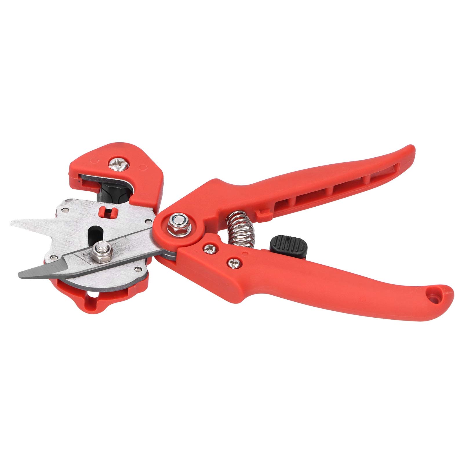 Wakects Set di Strumenti per Innesto da Giardino, Uso Simultaneo, Set Completo, Ideale per Professionisti, con Materiale ABS, per l'Innesto di Giardinaggio (rosso)