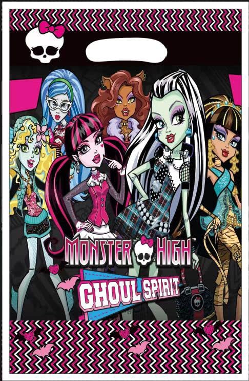Generic30Pcs monster girl Birthday Party Supplies Gift Bags, Candy Treat Bag Perfect for monster girl Birthday Party Decorations Festival Favors