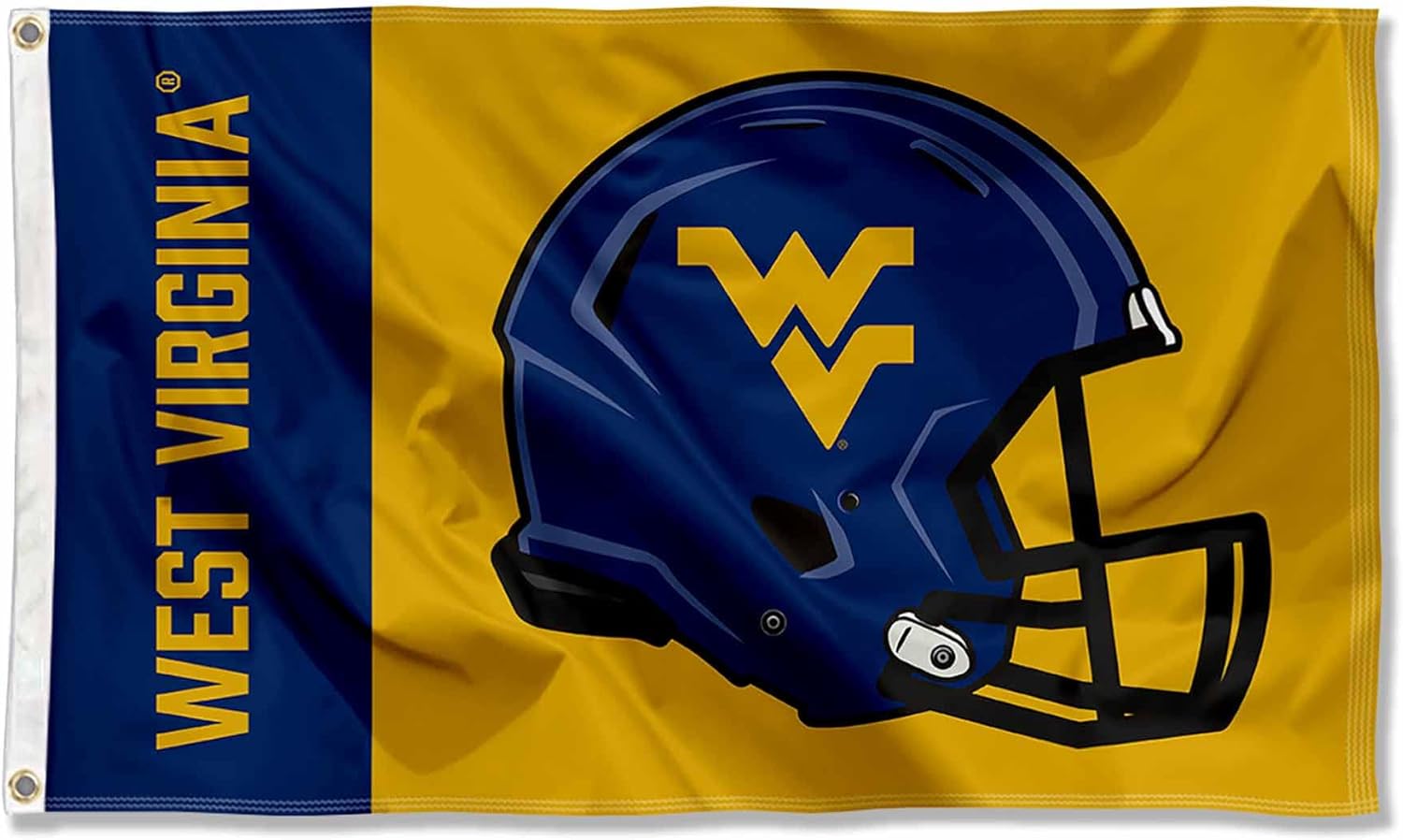 West Virginia Football Helmet Flag