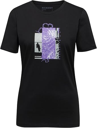 Mammut Womens Mammut Core T-Shirt Alpine Flower Black