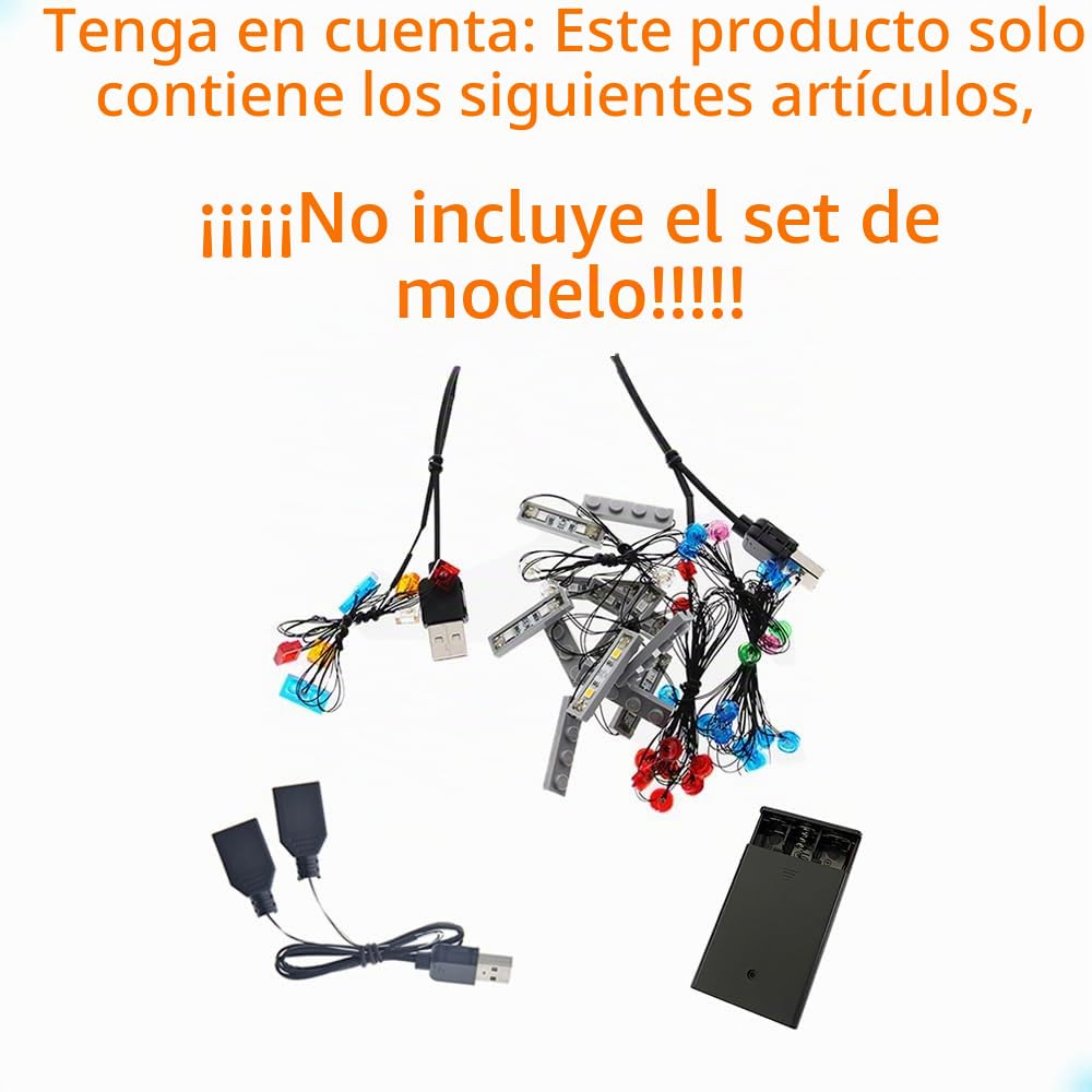 GEAMENT Kit de Luces LED Compatible con Mundo del Revés (The Upside Down) - Compatible con LEGO 75810 (Juego Modelo no Incluido)