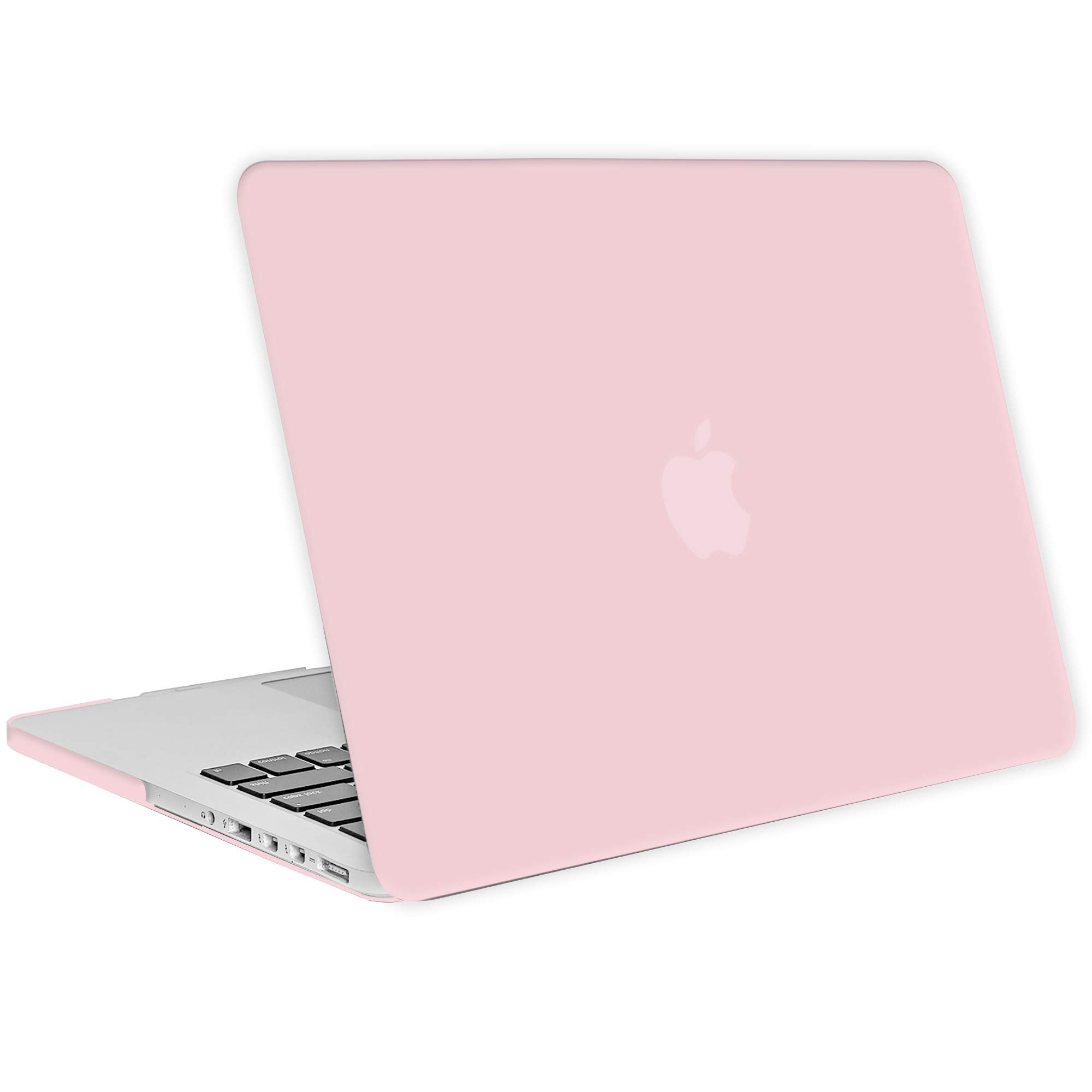 TECOOL Custodia MacBook PRO 13 Pollici Retina 2015 2014 2013 2012 Pubblicazione Modello A1502 A1425, Case Cover Opaca Rigida Plastica Ultrasottile +Accessori Copritastiera Silicone, Rosa