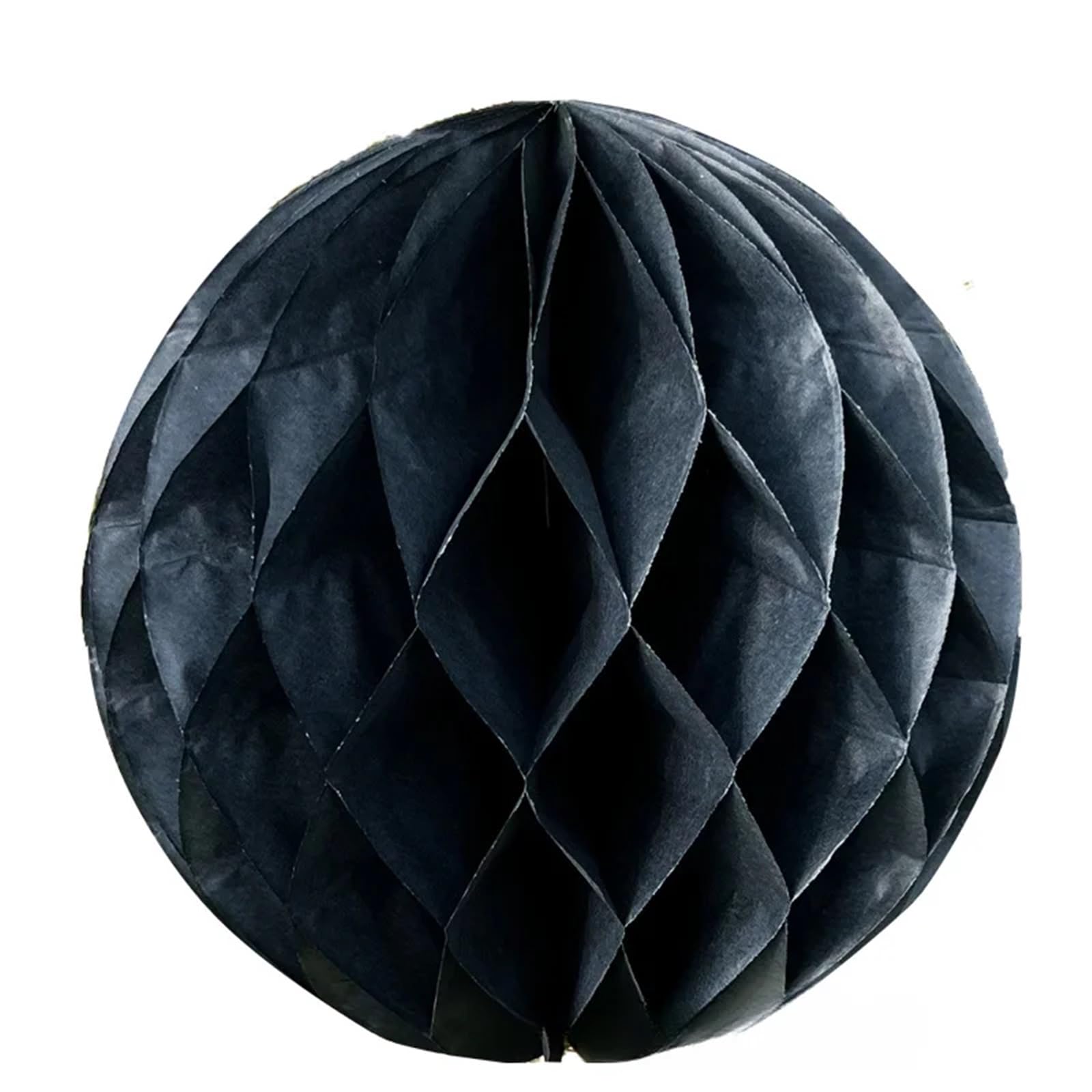 10Pcs Honeycomb Ball Wedding Room Column Background Decoration House for Birthday Wedding(Black,30CM)