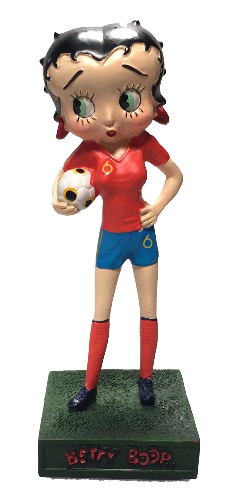 Lot De 3 Figurines Betty Boop – Infirmière, Footballeuse, Police USA – En Résine 13-15 Cm – Collection Adulte +14 Ans – Cadeau Original