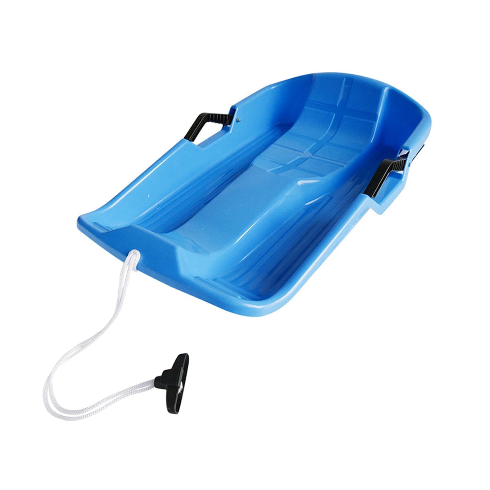 Snowboard Schlittenrutsche Premium Grasrutsche mit Zugseil und zweiseitigen Griffen Material: Das Snowboard ist aus hochdichtem und hochwertigem Polyethylen gefertigt.