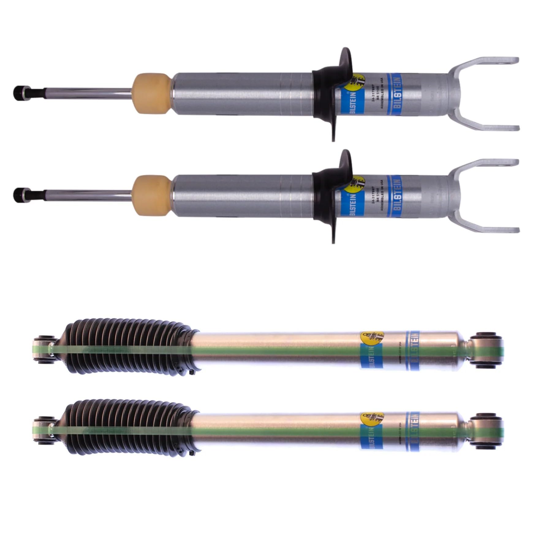 Amazon.com: Bilstein 24-317887 24-187374 Set of 5100 Front & Rear
