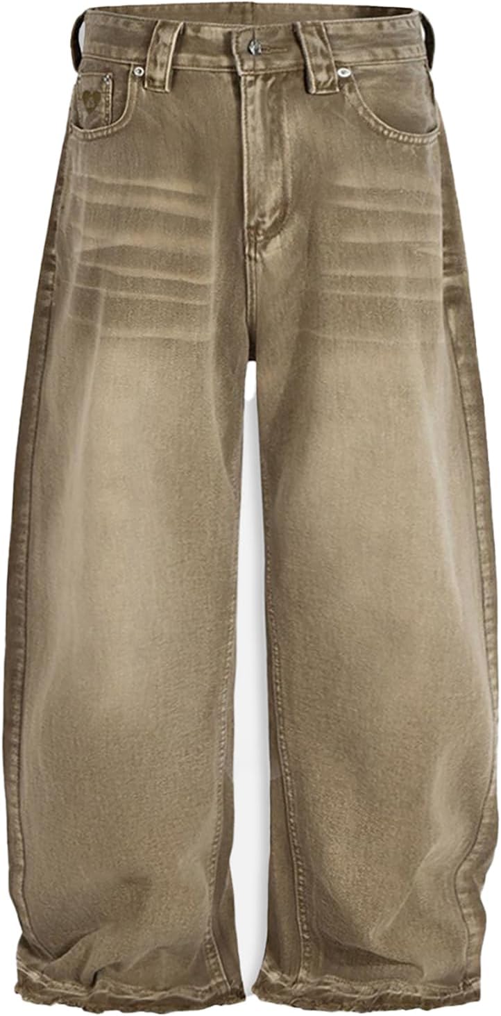 Aelfric Eden Barrel Jeans Retro Loose Jean Pant Casual Wide Leg Baggy Denim Pants Streetwear - Image 3