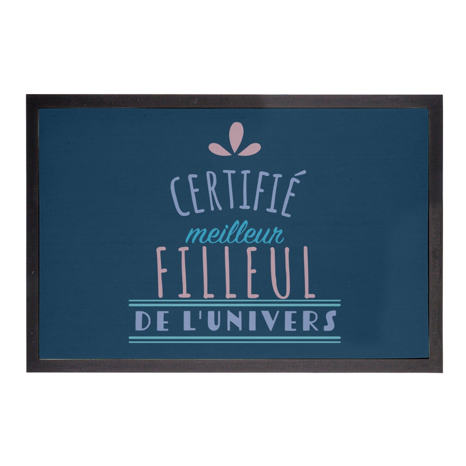 Paillasson bleu pour le meilleur filleul de l'univers en cadeau
