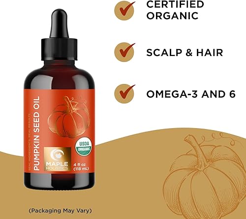 Miniatura 7 de Aceites de semillas de romero y calabaza para el crecimiento del cabello, aceite esencial puro de romero y aceite de calabaza orgánico para hombres