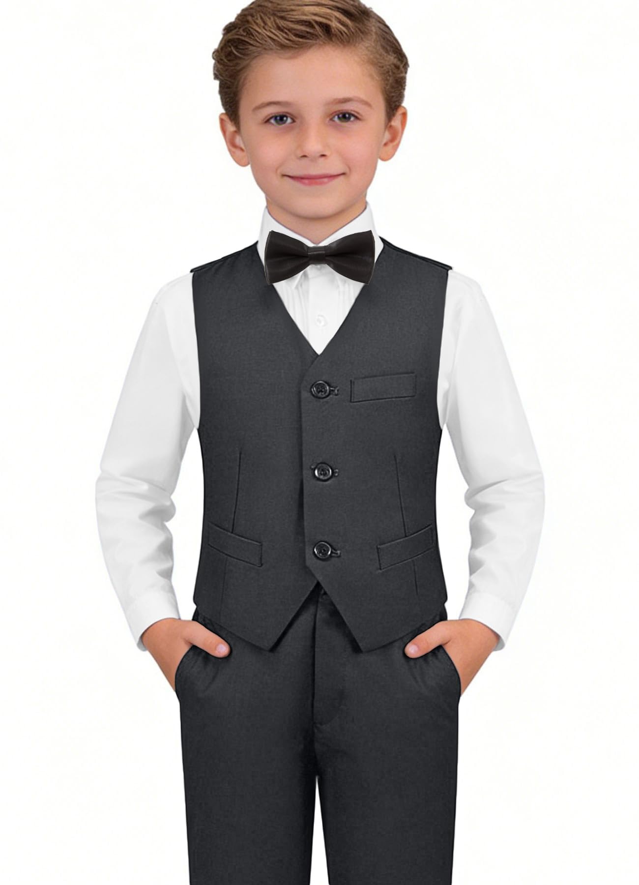 Boys Suit for Kids Formal Slim Fit Tuxedo Suits Ring Bearer Outfit
