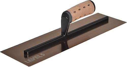 Miniatura 9 de LEVEL5 Paleta plana para paneles de yeso de 18 x 4.75 pulgadas de 0.028 in  Acero inoxidable triple endurecido, mango de alto impacto  Cartón de