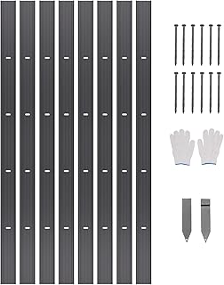 VEVOR Metal Landscape Edging, 8 Packs 72 in Rust-Resistant Aluminum Allo...
