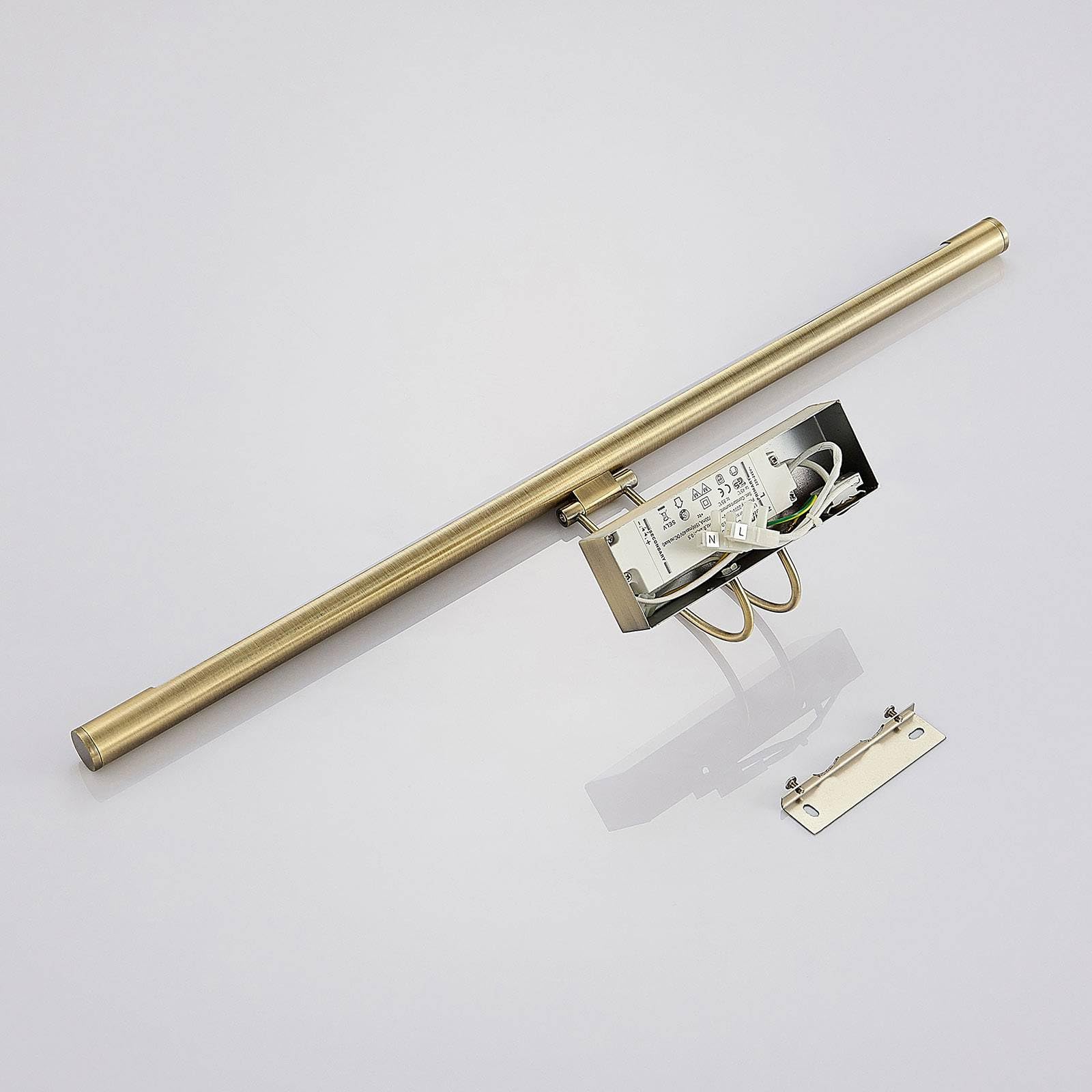 Lindby LED Lámpara de pared Mailine (Moderno) en Bronce hecho Metal e.o. para Salón & Comedor (1 llama, aplique,