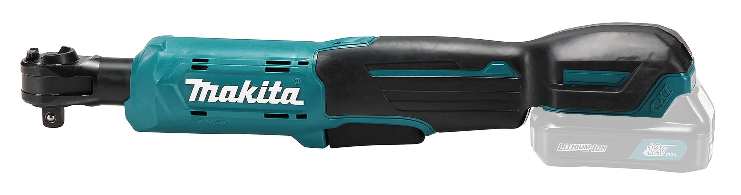 Makita WR100DZ - Chiave a cricchetto angolare 12v cxt 47.5nm, Nero, one size
