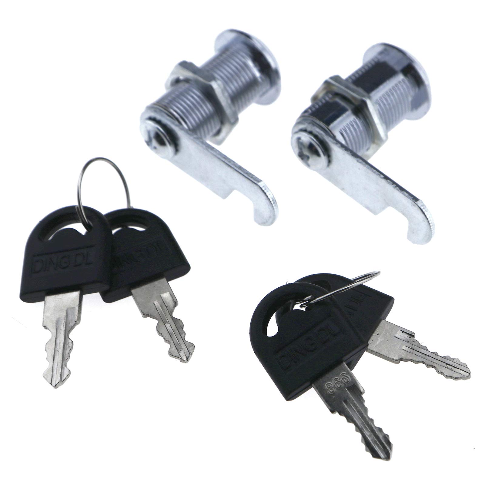 2 Set Cam Lock With 2 Keys/Set For Cabinet Door Toolbox Mailbox Drawers 614324646228