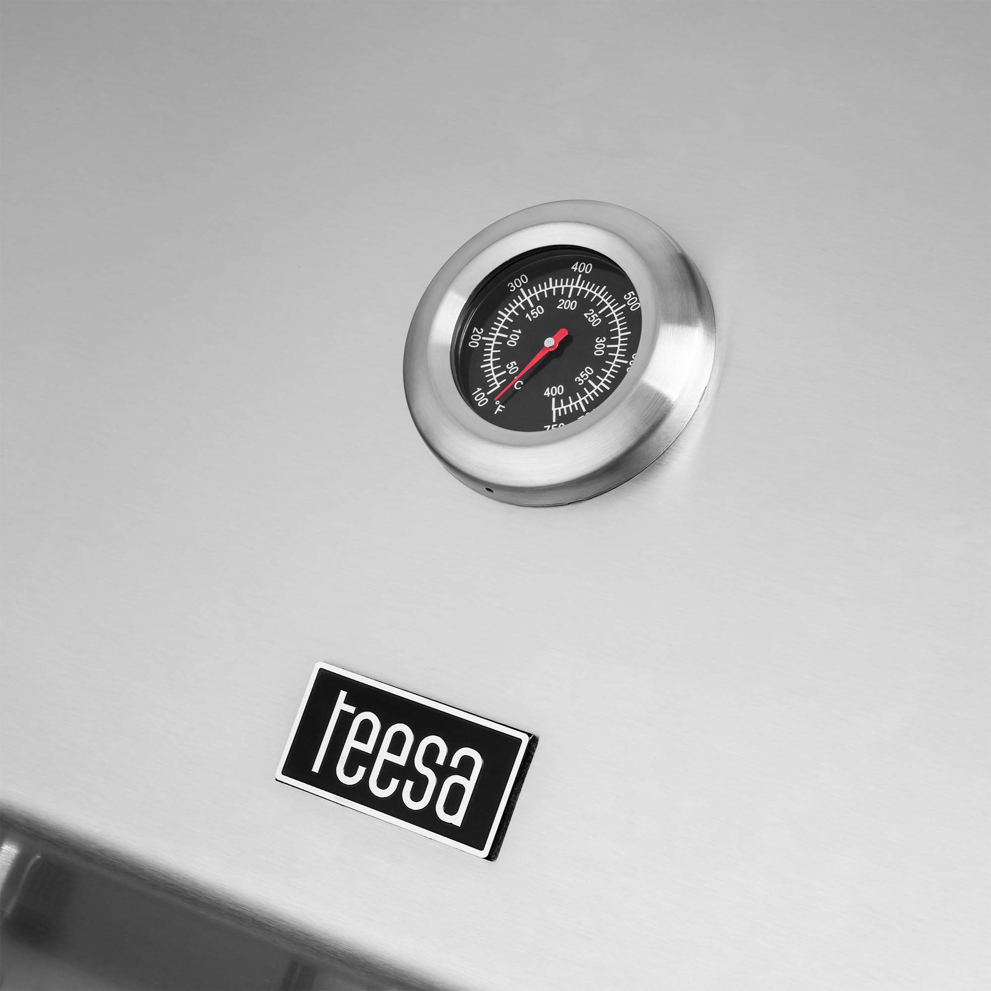 Teesa Grill Gazowy Ogrodowy BBQ 5007 MASTER 5 Palników Szafka na Butlę 15kW Termometr Taca na Tłuszcz