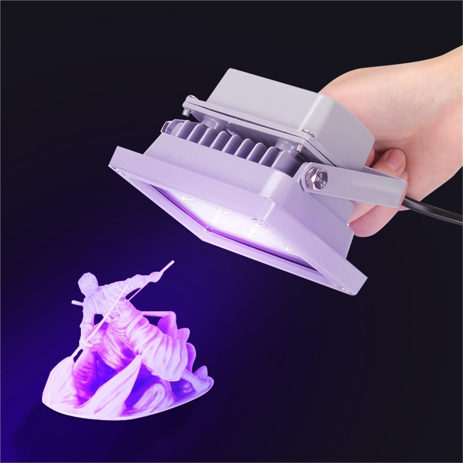 Lampada uv resina, Lampada for polimerizzazione in resina UV 405nm 395nm 365nm Polimerizzazione rapida for stampante 3D Olio verde solidificato Colla for cristalli(395nm)