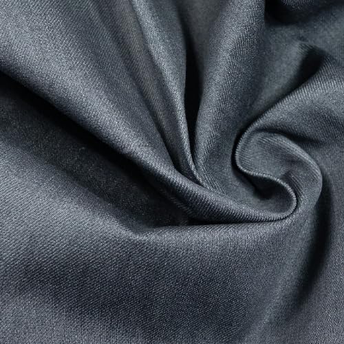 Artistic Denim Fabric with 2% Stretch, 150cm Width, Premium Quality Material for Jeans, Jackets, Skirts and Dresses in Black, Indigo and Grey (Grey, by The Metre (As one Continuous Length))