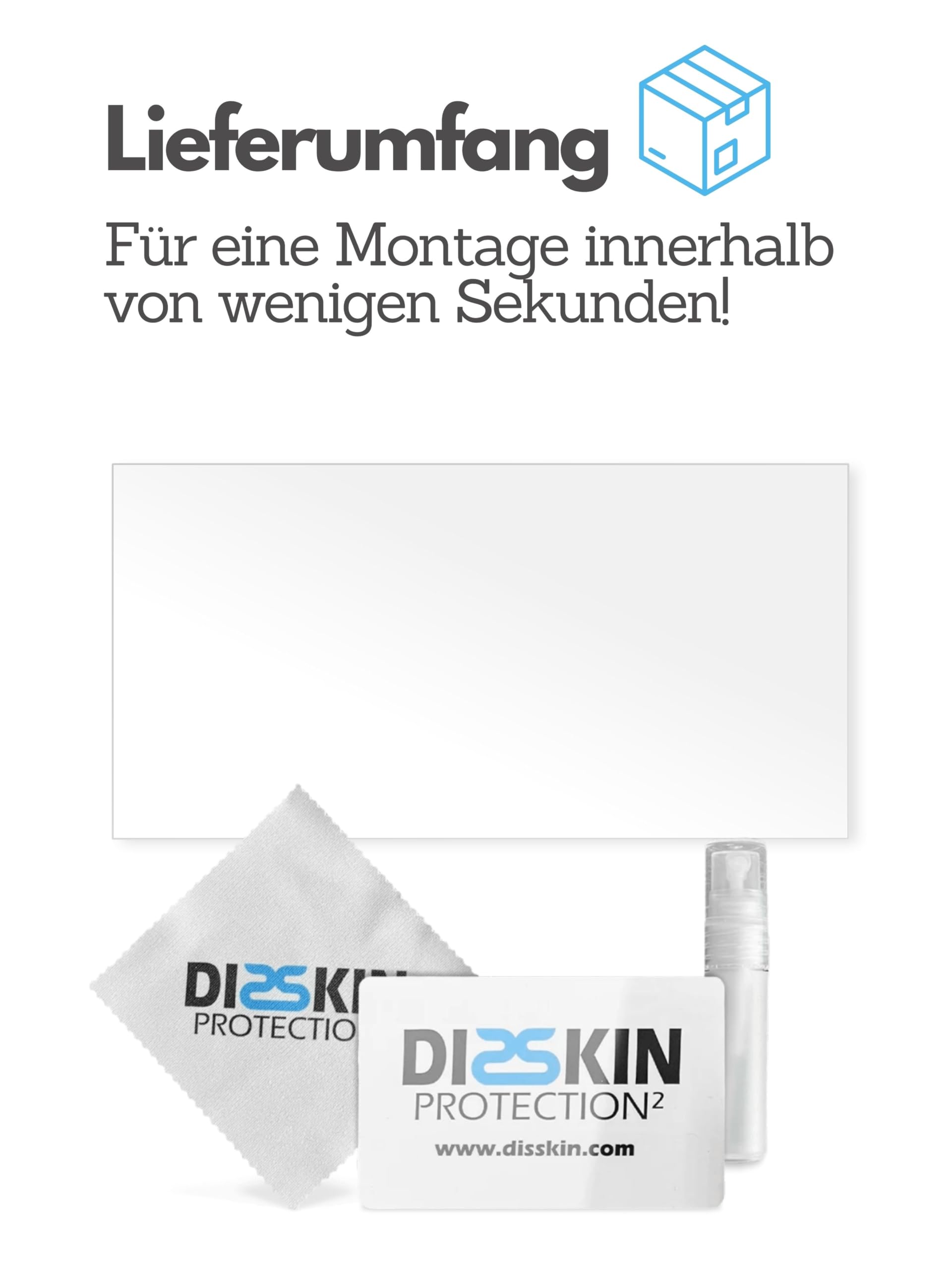 DISSKIN® Displayschutzfolie für Mazda 6E, Selbstheilend, Matt, Anti-Fingerprint, Antibakteriell