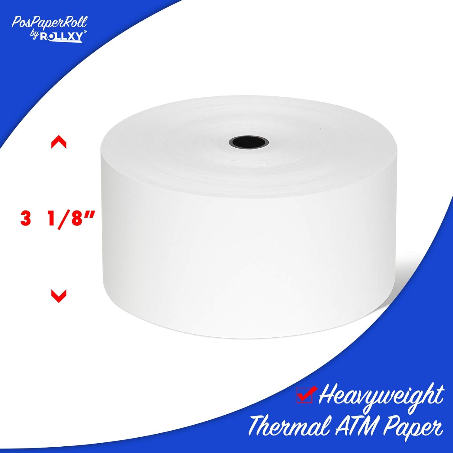 Nautilus Hyosung NH 1800SE - 3 1/8" x 815' Heavy Thermal Paper (4 Rolls)