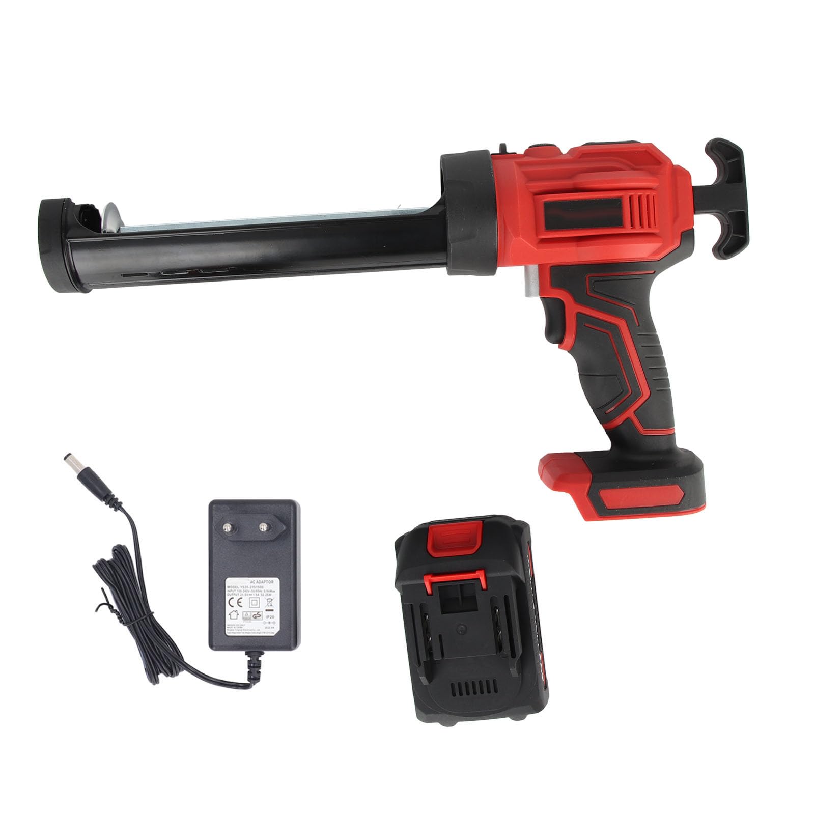 Bezprzewodowy Pistolet do Uszczelniania Elektryczny Pistolet do Uszczelniania Zasilanie Bateryjne 4-biegowe Narzędzie do Uszczelniania z diodą LED do Napełniania i Uszczelniania