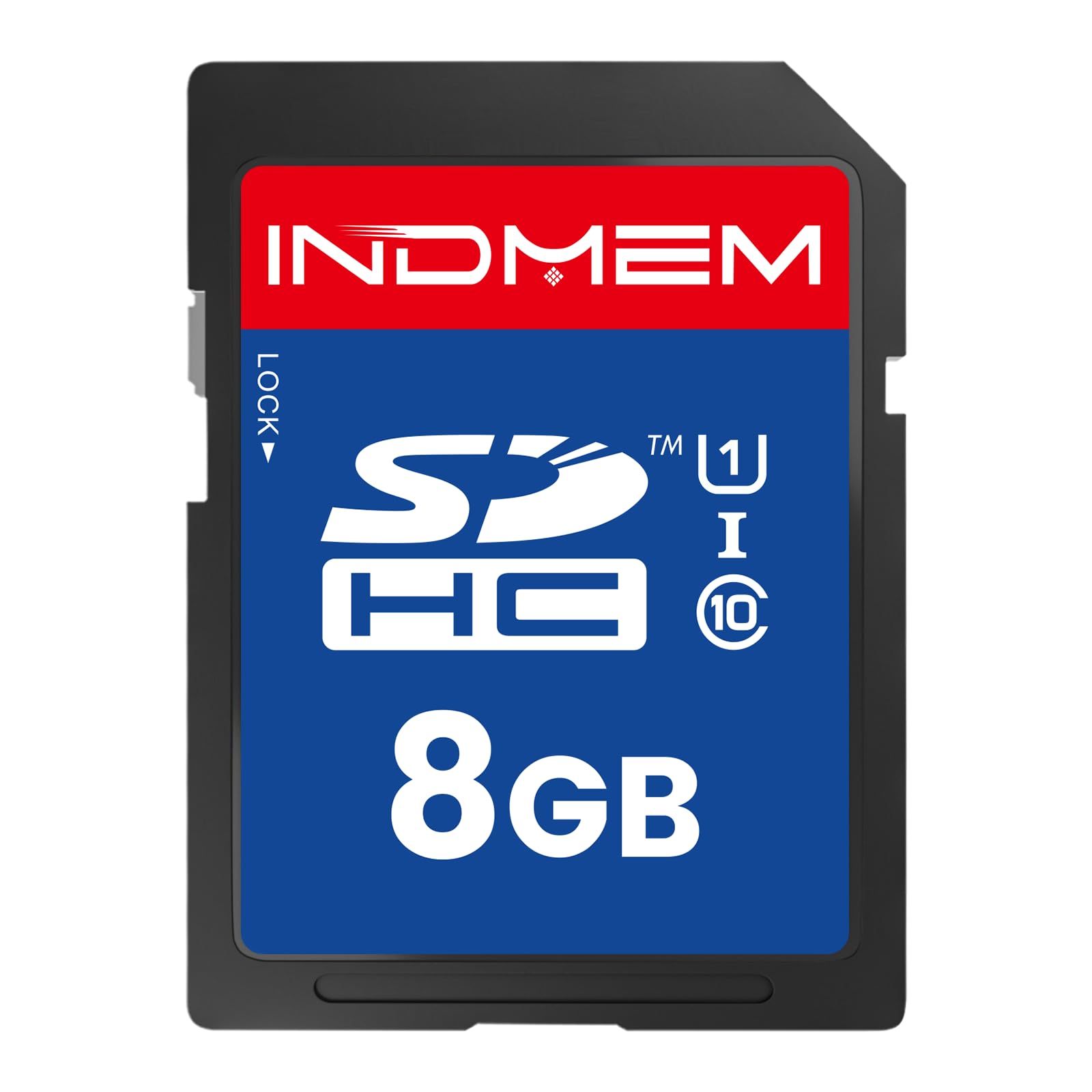 Tarjeta SD de 8 GB, 1 paquete de tarjeta de memoria flash UHS-I U1 Clase 10 8G SDHC compatible con cámara digital, computadora, cámaras de rastreo