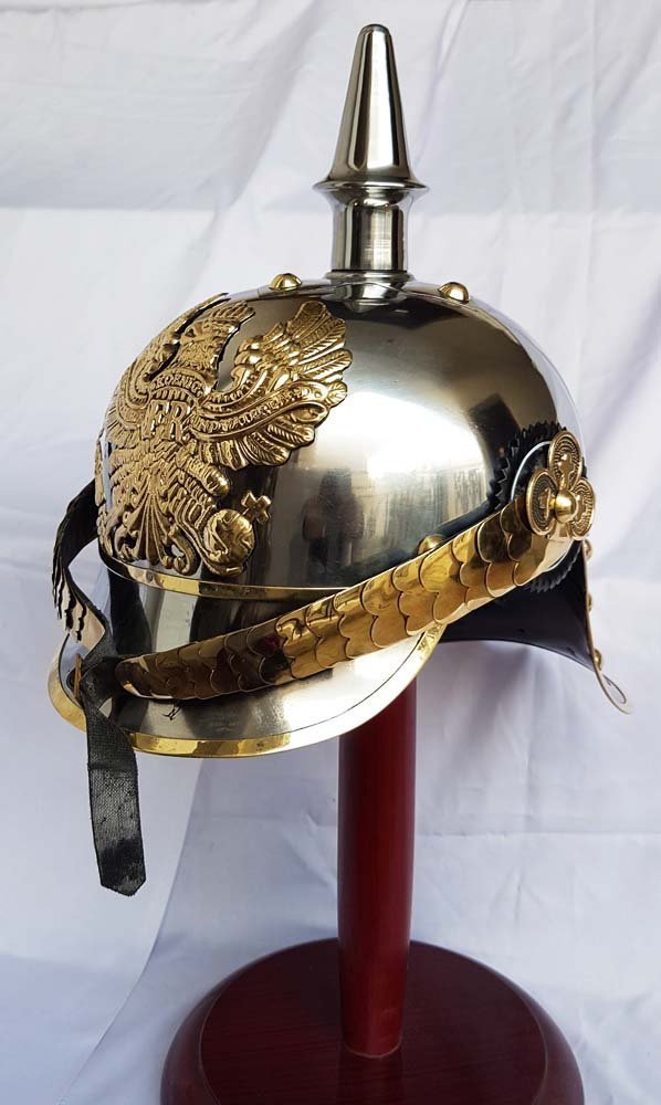 Prussian Helmet, German Pickelhaube Helmet WWI Helmet, WWII Helmet 1