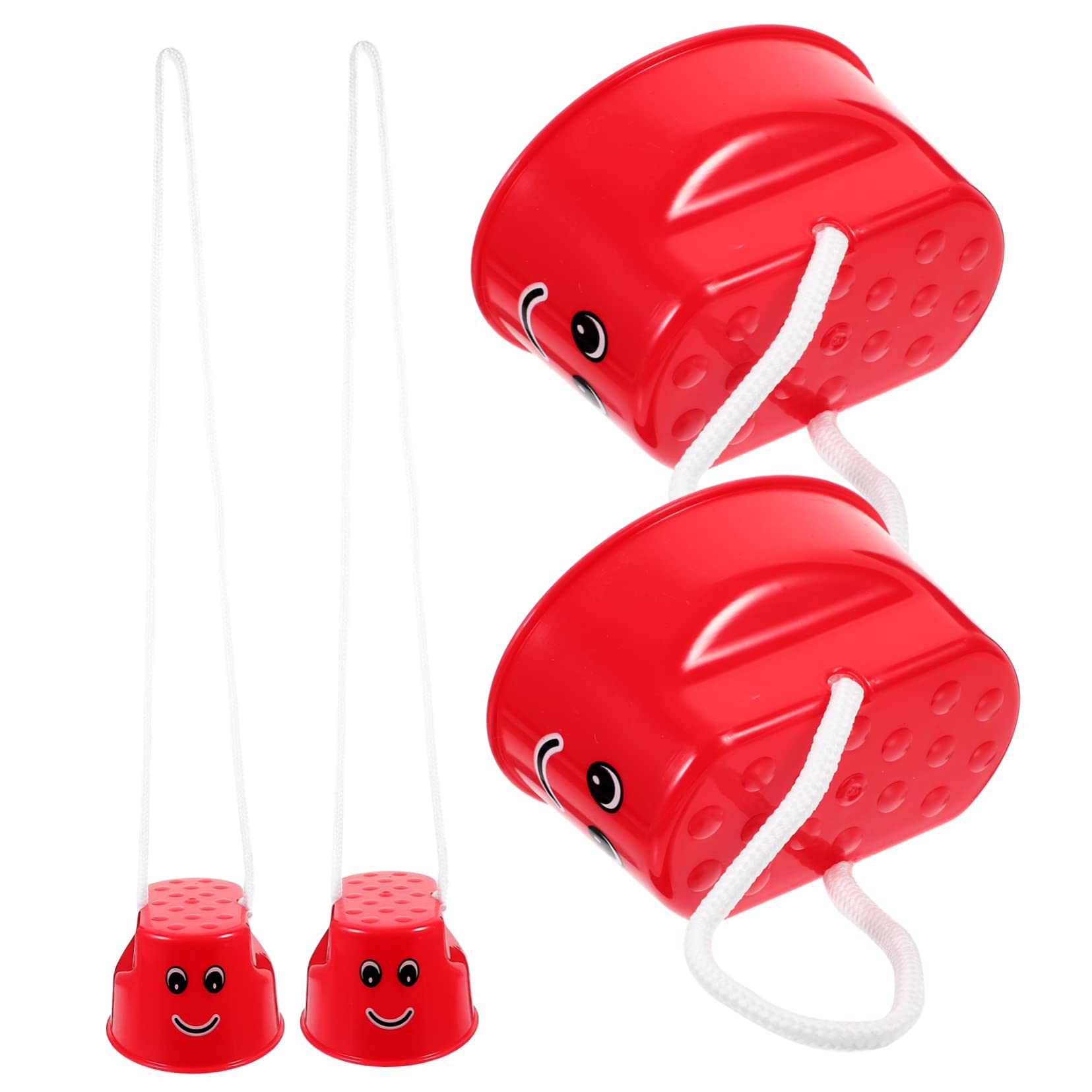 Kisangel 4Pcs Walking Cups Stilts Interactive Balance Training for Outdoor Fun for Kindergarten Parent Activities