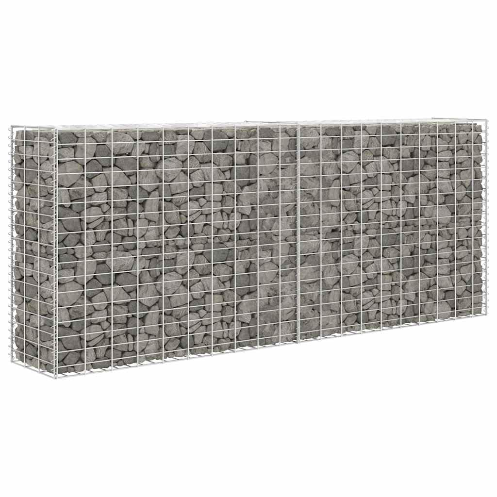 Gavión de acero galvanizado, 85 x 30 x 200 cm, para muro de contención, diámetro de alambre de 3,5 mm, rejilla resistente para jardín y exterior, requiere relleno de piedra