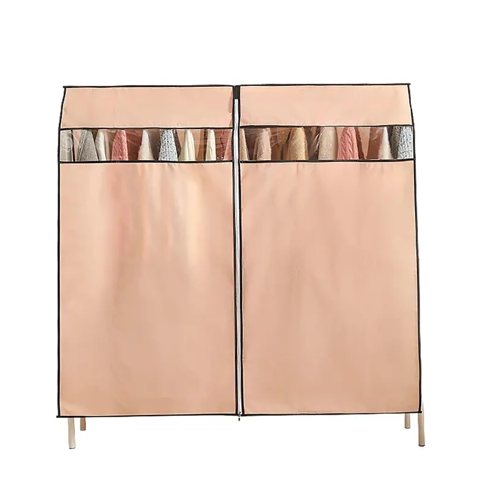 Garment Covers for Hanging Clothes, Closet Cover with Zip, Hanging Clothes Storage for Coats, Suits and Wardrobes(150 * 150cm/59 * 59in)