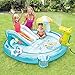 Toboggans Gonflables pour Piscine, Parc Aquatique pour Enfants avec Piscine À Débordement, Toboggan | Maisonnette De Jeu Summer Backyard Castle pour Garçons Et Filles