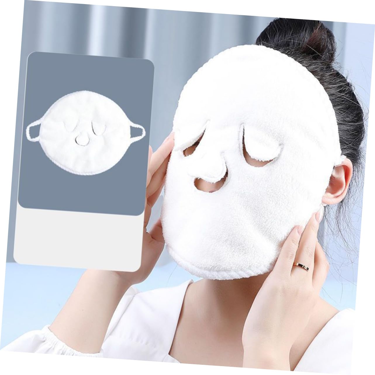 FOMIYES 10stücke Fleece Gesichtstuch Für Heiße Und Anwendungen Multifunktionales Hautpflege-werkzeug Für Für Gesichtsbehandlungen Und Dampfanwendungen