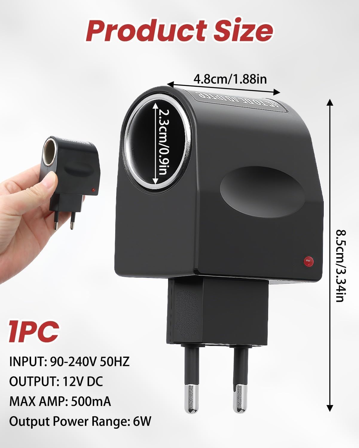 Adapter 220v Auf 12v Zigarettenanzünder 2 Stück KFZ Netzadapter